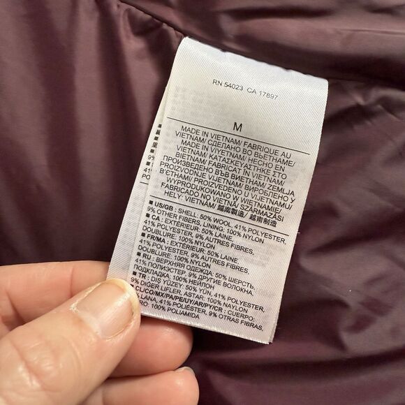 Banana Republic Vest Mens Medium Gray Full Zip Wool Blend Flap Pocket Outdoor - Picture 5 of 9